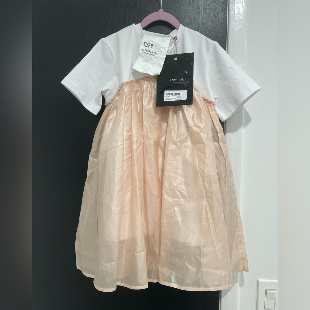 Caroline Bosmans Girls Dress Size 8 NWT Tulle Overlay Avant Garde - Picture 3 of 5